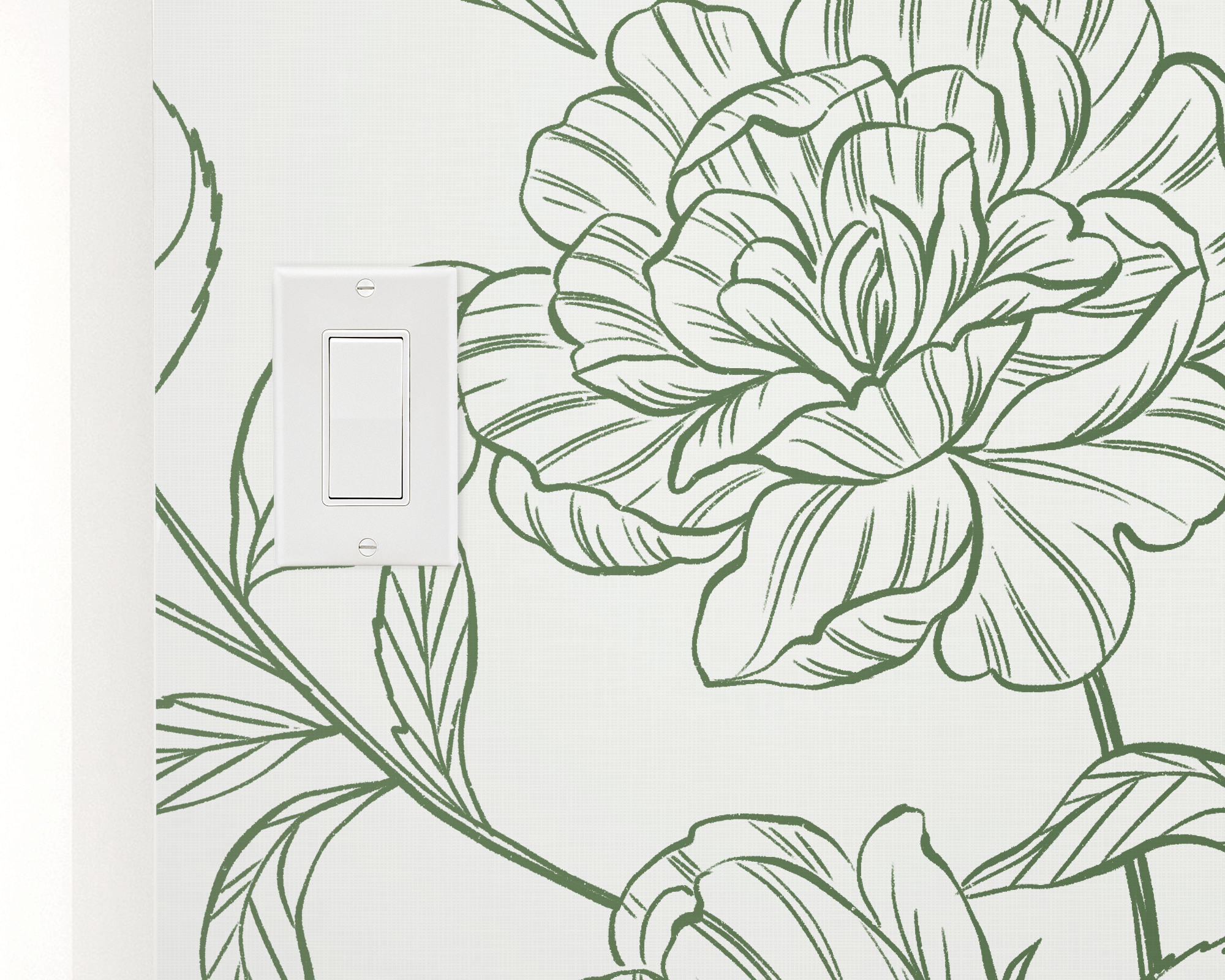 Climbing Roses Peel And Stick Removable Wallpaper | Love vs. Design