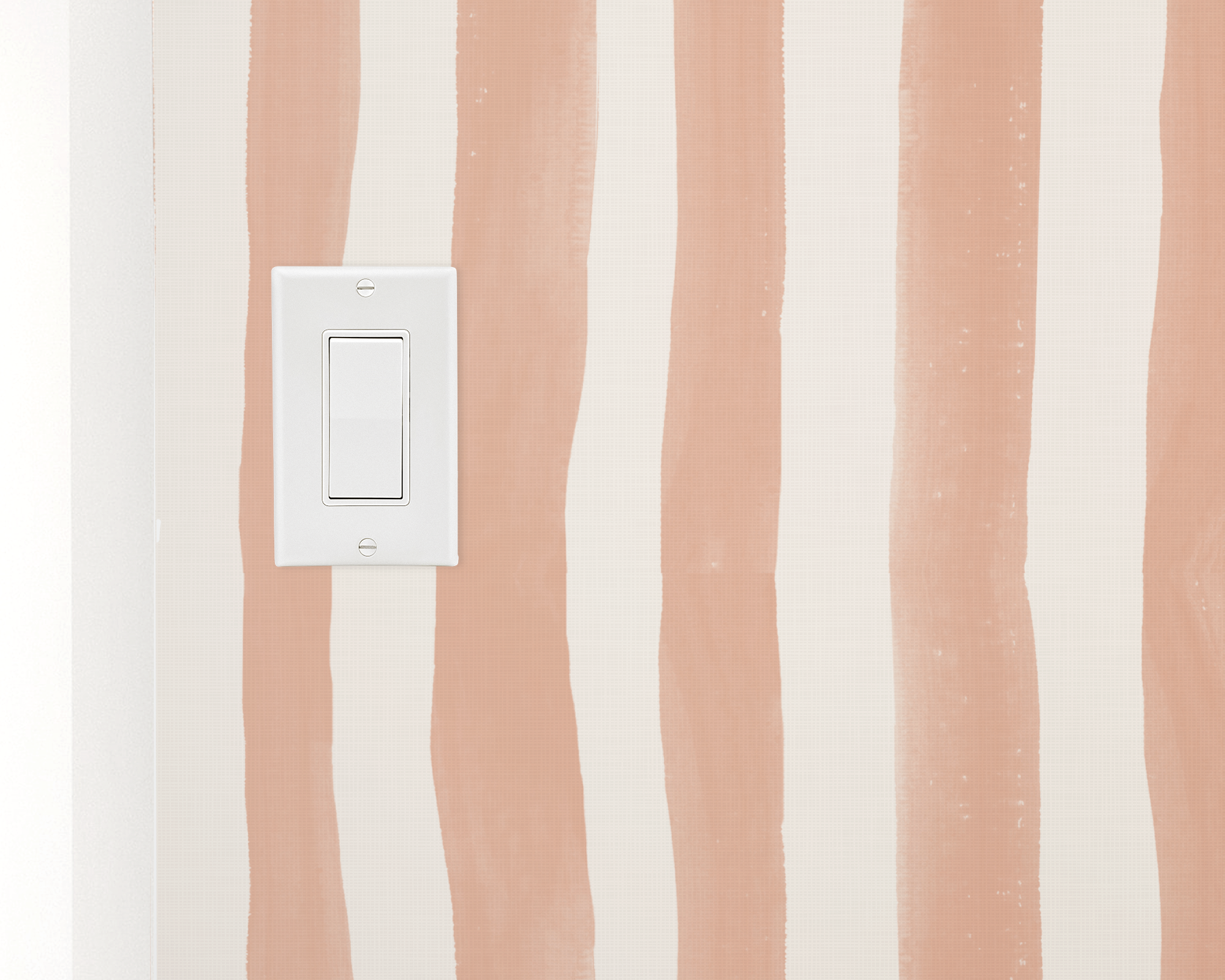 Handpainted Stripes Peel and Stick Removable Wallpaper | Love vs. Design