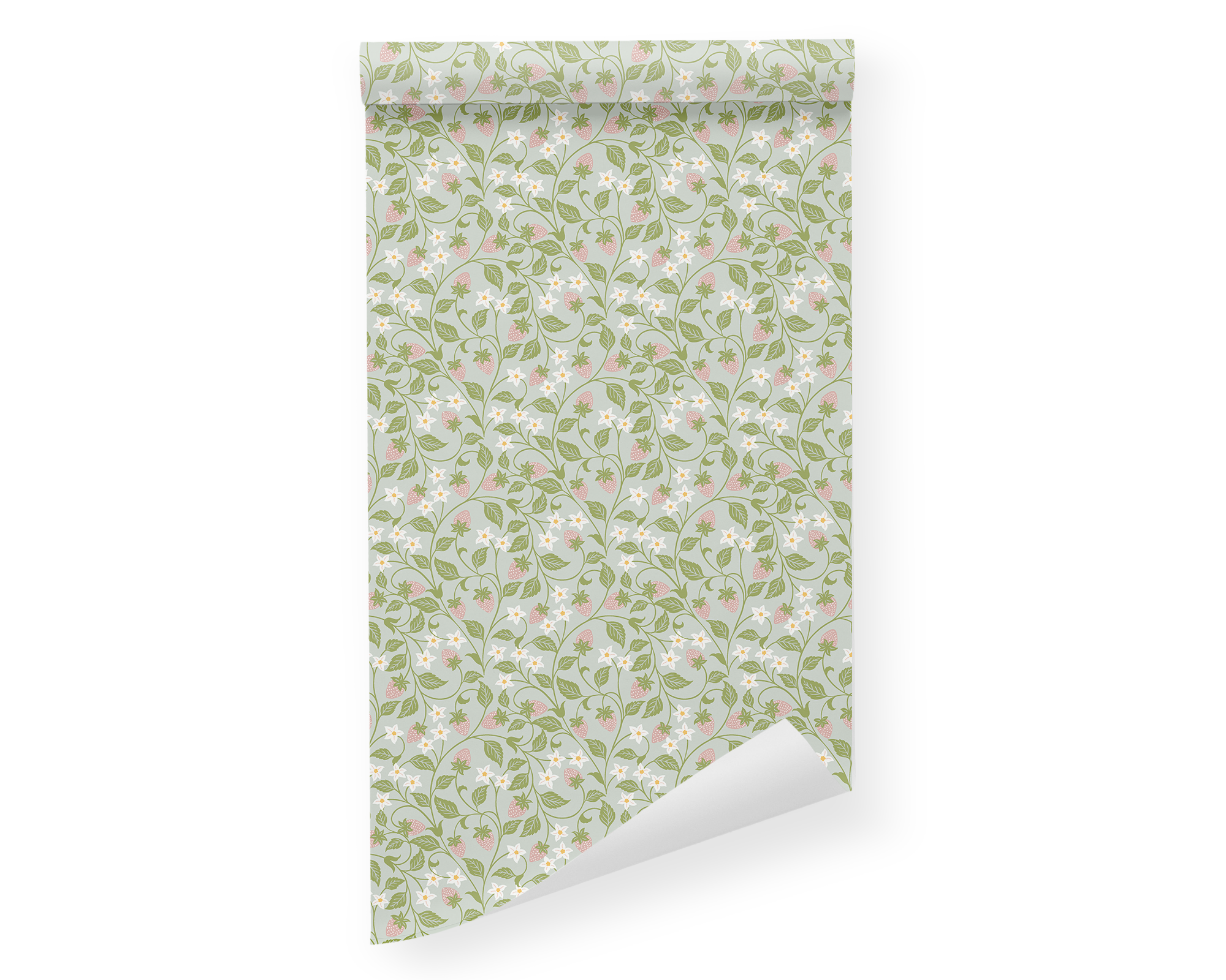 Strawberry Vine Peel and Stick Removable Wallpaper | Love vs. Design